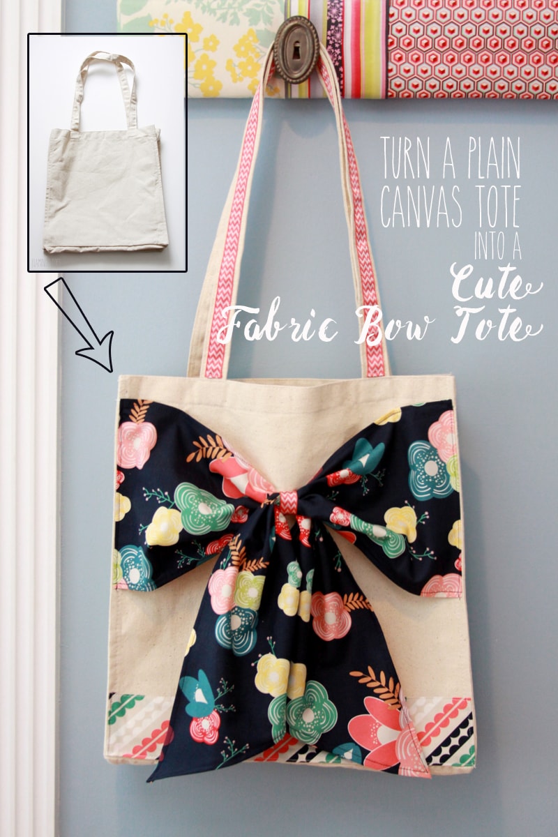 Bow discount tote bag