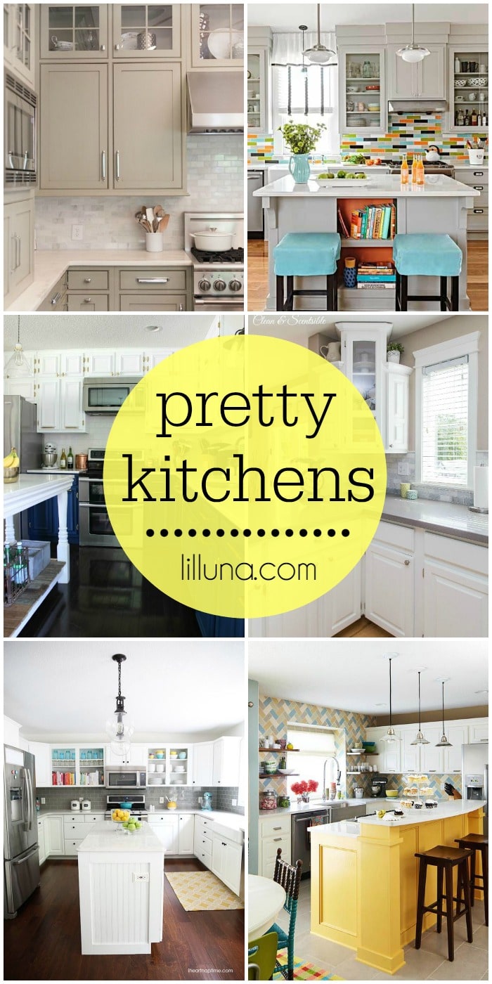 A roundup of beautiful kitchens to inspire your own kitchen design! Check it out on { lilluna.com }