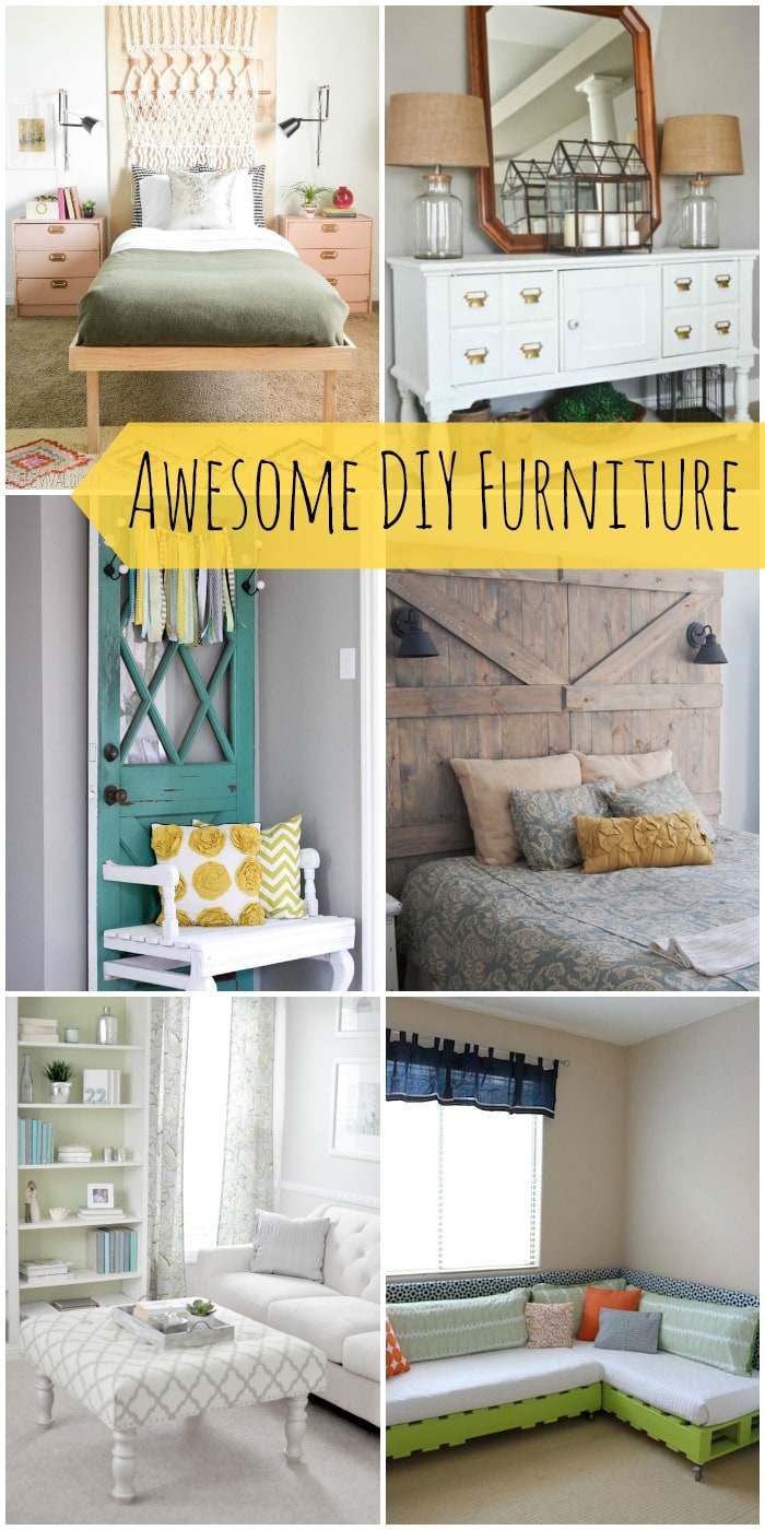 A roundup of awesome DIY furniture that will give you lots of ideas for creating your own furniture! { lilluna.com }