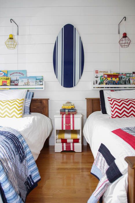 A roundup of lots of great boys rooms designs to help inspire your own boys room. See it on { lilluna.com }!