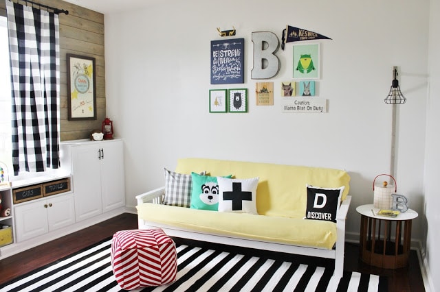 A roundup of amazing playroom ideas! Check it out on { lilluna.com } Lots of great and fun ideas!