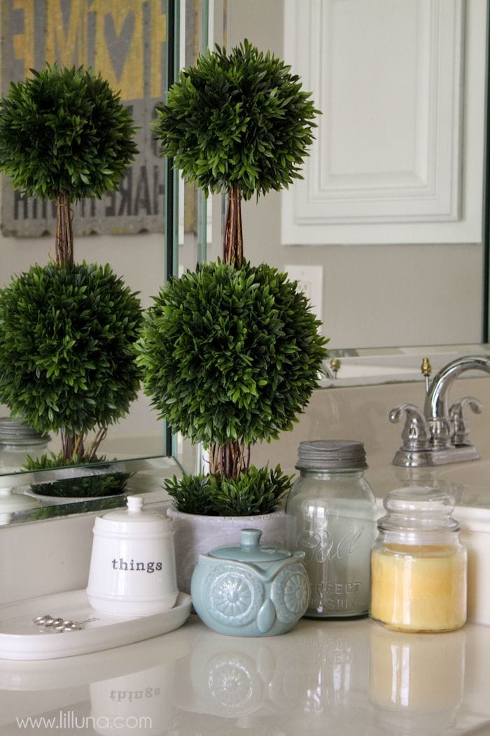 Master Bathroom Makeover on { lilluna.com } Great tips and ideas to help inspire your own creativity!!