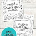 FREE Super Hero Coloring Pages. Get the free download at lilluna.com