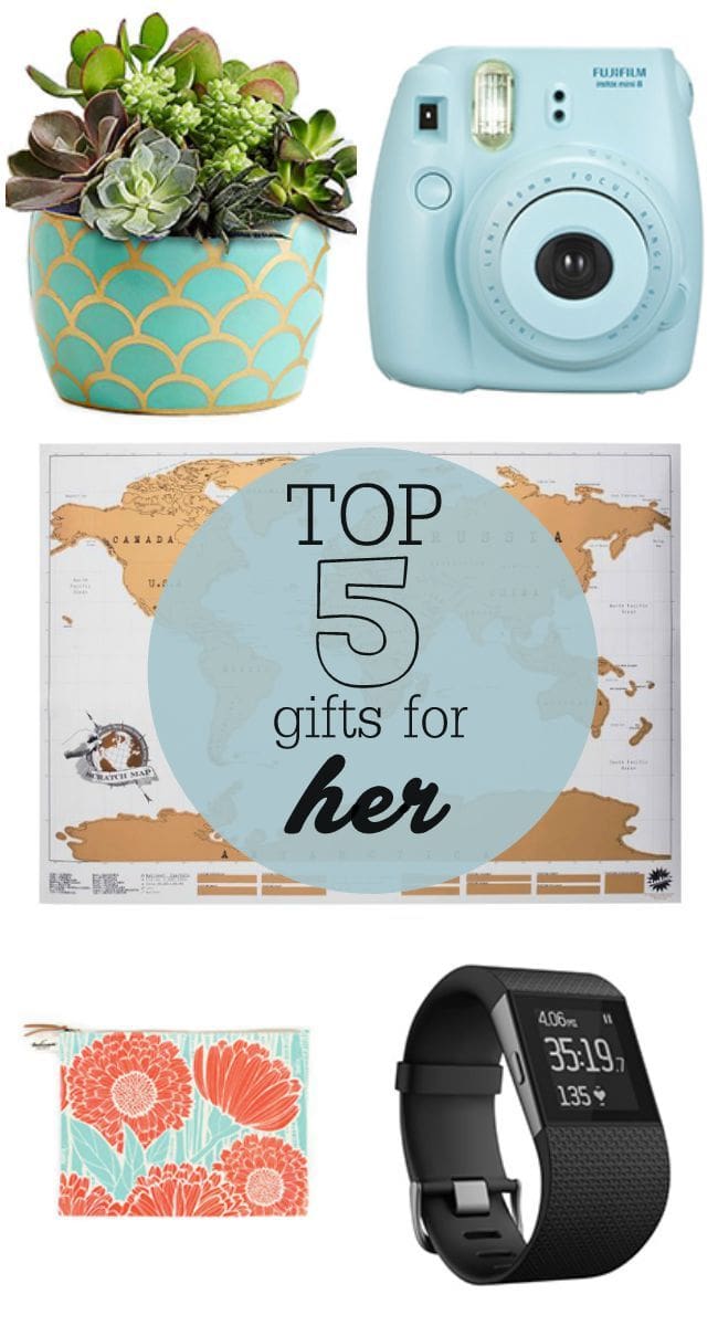 Top 5 Gifts for HER - a great collection for the lady in your life. { lilluna.com }