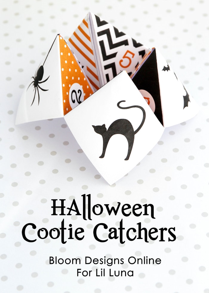 Halloween Cootie Catcher - the kids are obsessed with these things!! Get the free prints on { lilluna.com }