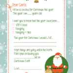FREE Letter to Santa Print - perfect for the kids to fill out and send to to Santa!