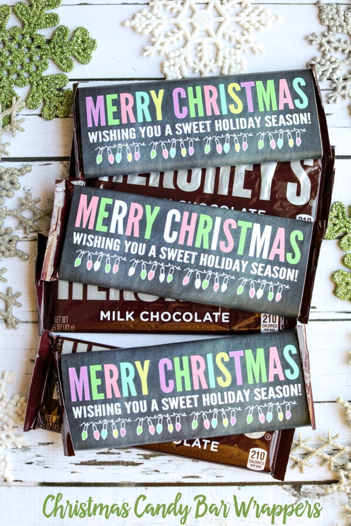 Christmas Candy Bar Wrappers 2015