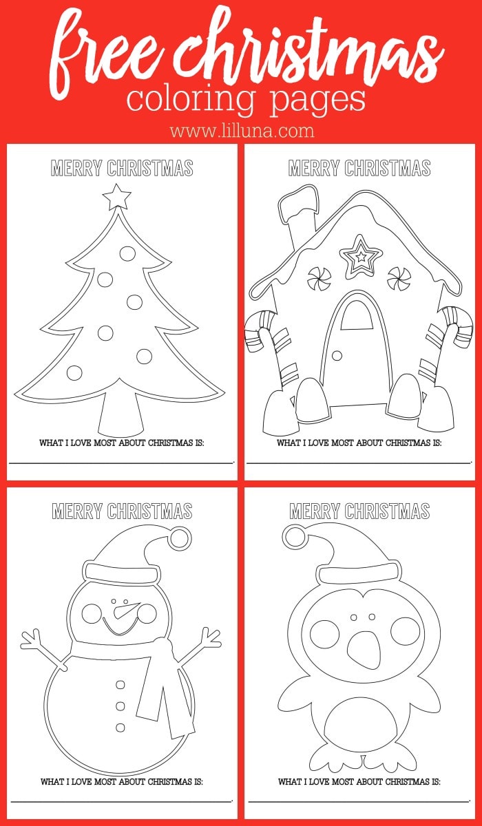 Free Christmas Coloring Pages. Fun pages that the kids will love coloring!