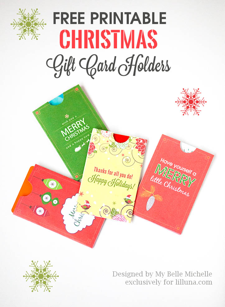 Free Printable Holiday Gift Card Holders – Let's DIY It All – With Kritsyn  Merkley