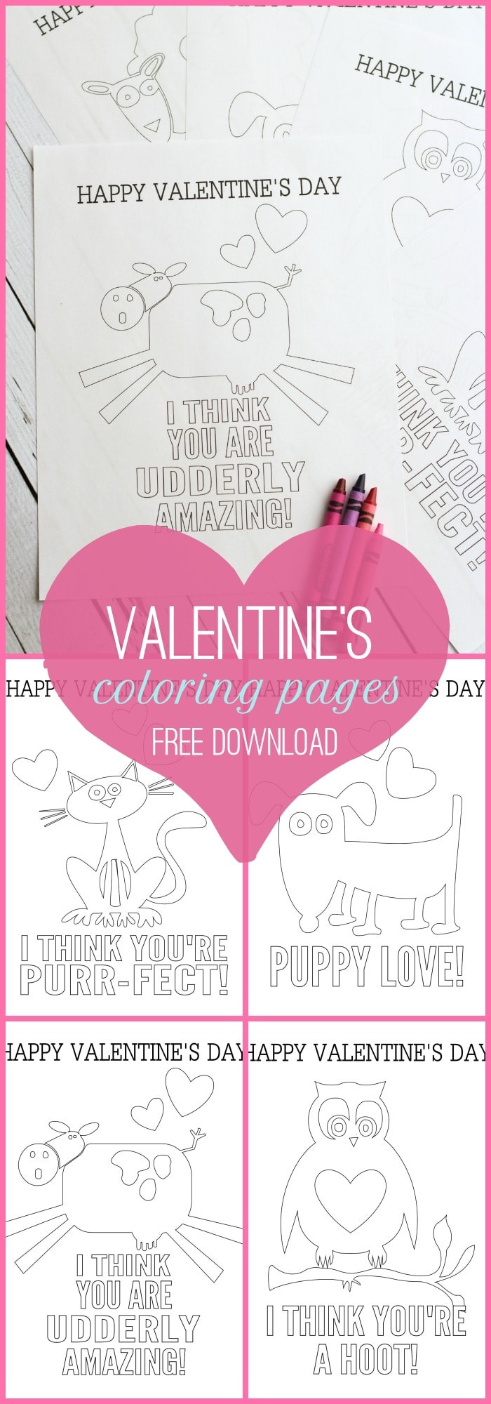 FREE Valentine's Day Coloring Pages on { lilluna.com } Fun prints the kids will love to color!!