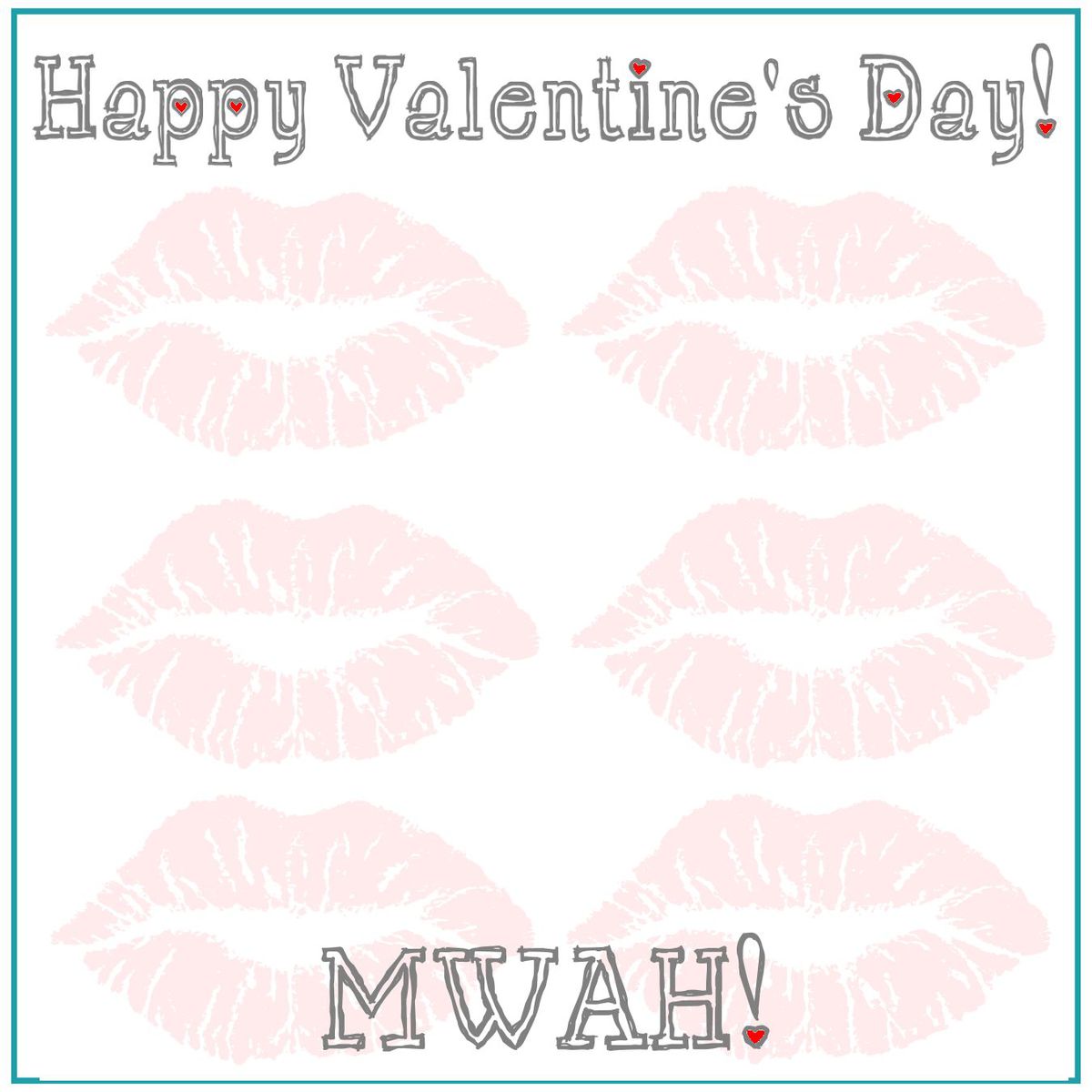 Valentine's Gak Lips Print