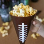 PRINTABLE Football Snack Cones - fill these free prints with your favorite snack for the Big Game.