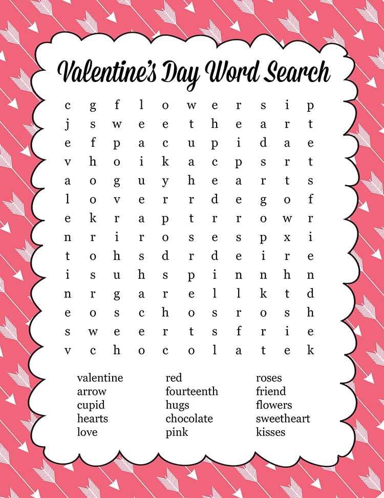Valentine s Day Word Search Print Let s DIY It All With Kritsyn Merkley