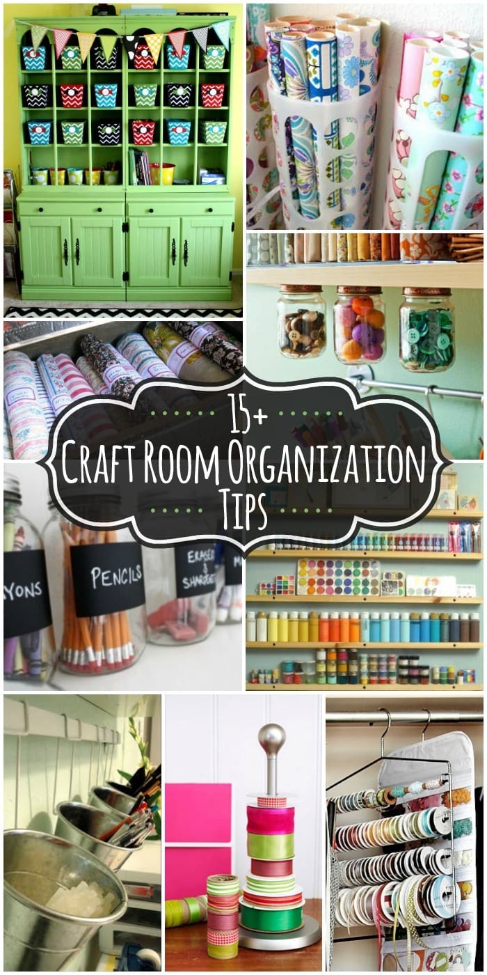 15+ Craft Room Organization Ideas on { lilluna.com } A roundup of great ideas to help you get organized!