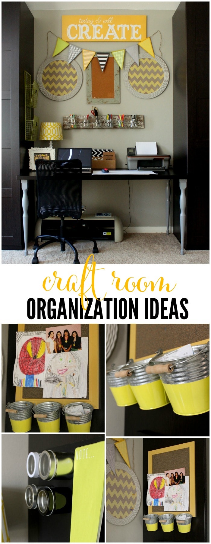Craft Room Organization Ideas { lilluna.com } Great ideas to help inspire your own organization!!