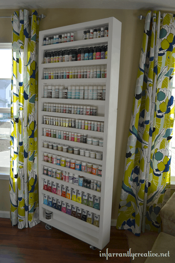 Craft room Organization: Craft Paint storage! 