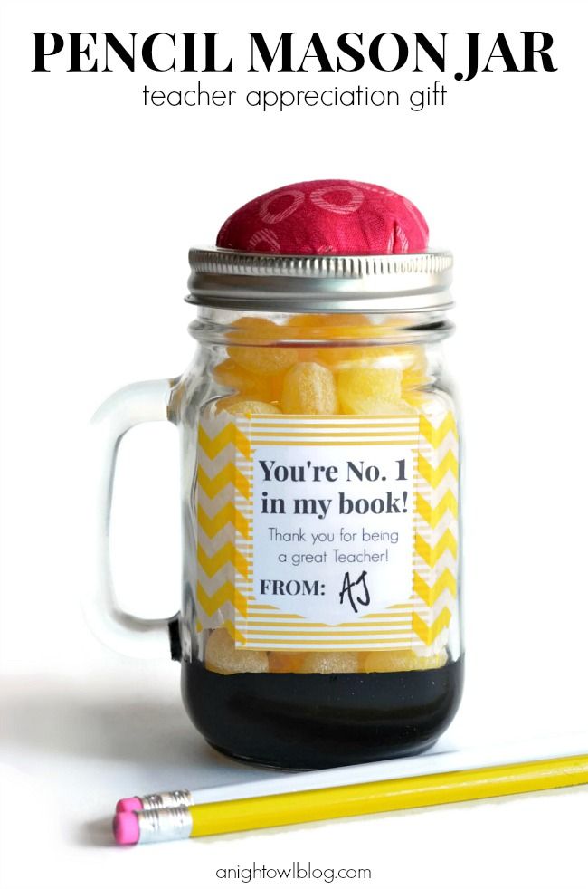 50+ Must-See Teacher Appreciate Gift Ideas on { lilluna.com } Lots of cute and easy to make ideas!