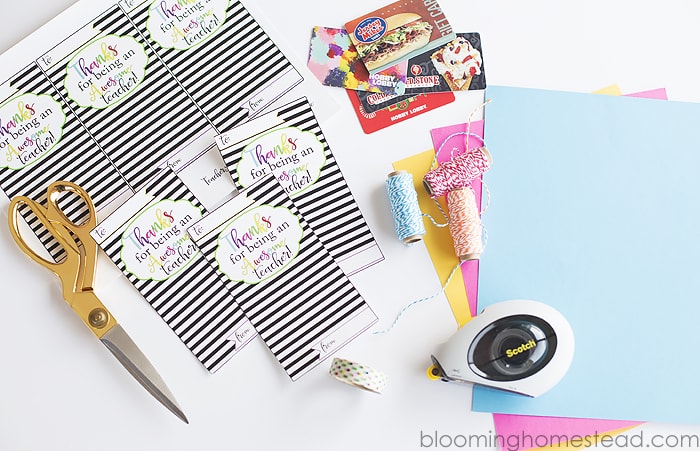 Teacher Appreciation Printable Gift Card Holder – Let's DIY It All