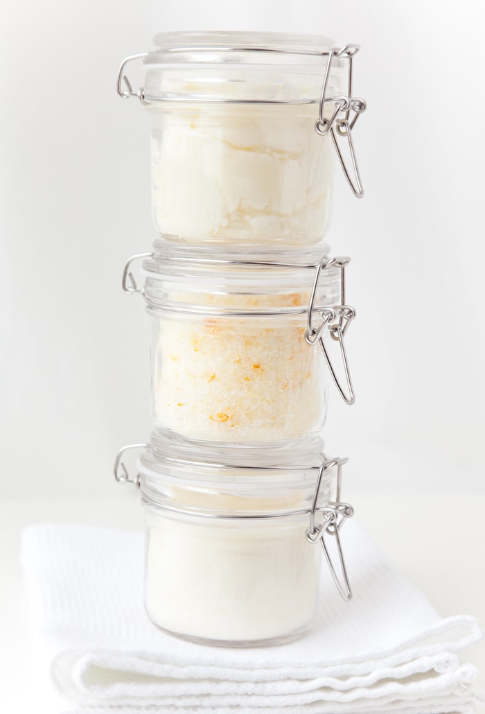 DIY Spa Gifts for Mother's Day - How to make homemade candles, bath salts and sugar scrubs!