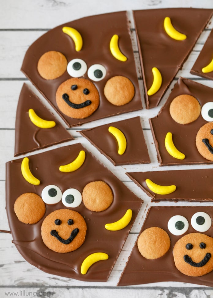 Monkey Bark - so cute and so simple!! Everyone will love this treat idea.