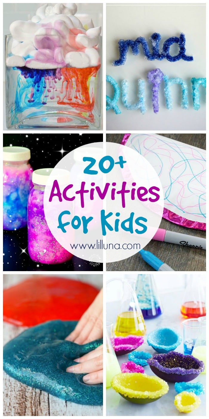 20+ Activities for Kids - a roundup of fun activities for kids of all ages to beat that summer boredom! See it on { lilluna.com }