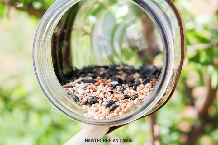 Check out this easy DIY Bird Feeder. What a fun way to get the kids outside and excited about seeing birds and only requires a few supplies. This one looks like a great project!
