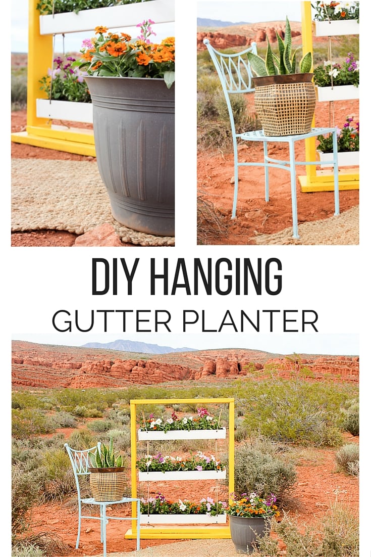 DIY Hanging Gutter Planter