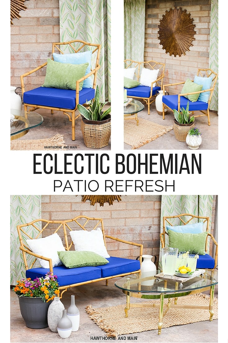 Eclectic Bohemian Patio Refresh