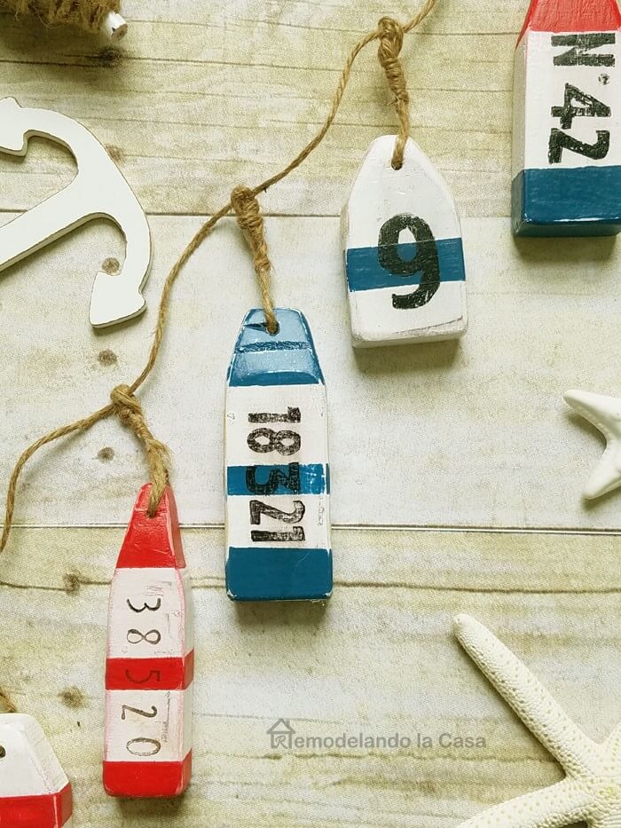 little wooden buoys diy decor