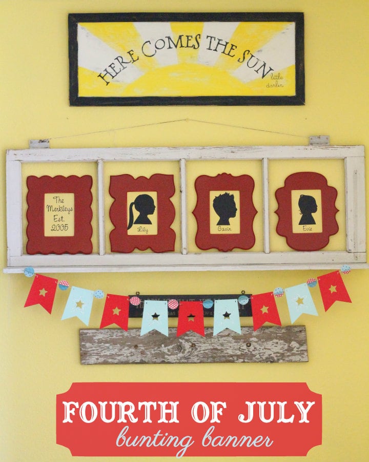 Fourth of July Banner. Easy and cute - I'm makingt this! #fourthofjuly