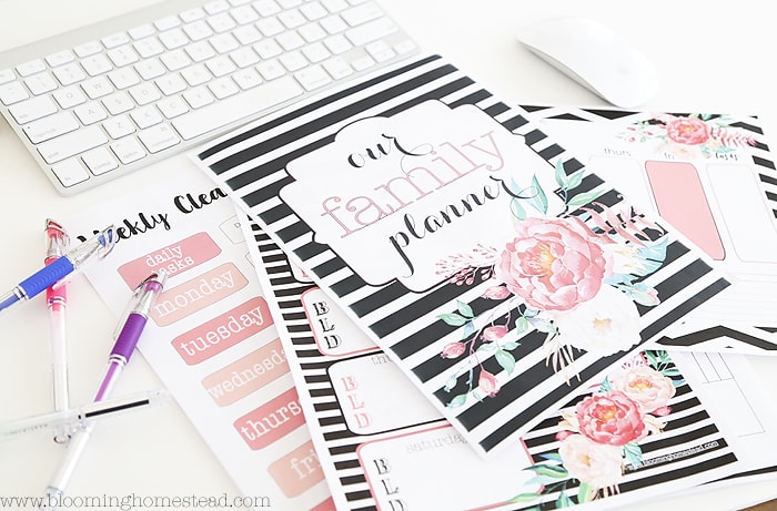 Free Home Organizational Printables by Blooming Homestead