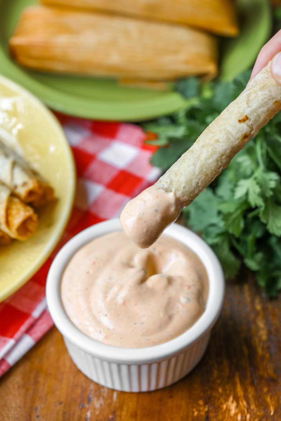 Easy Chipotle Ranch Dip - perfect for appetizers and dipping and even great for salads!