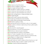 25 Days of Service - a cute printable that shares service ideas for your family to complete during the holiday season. Such a fun idea!