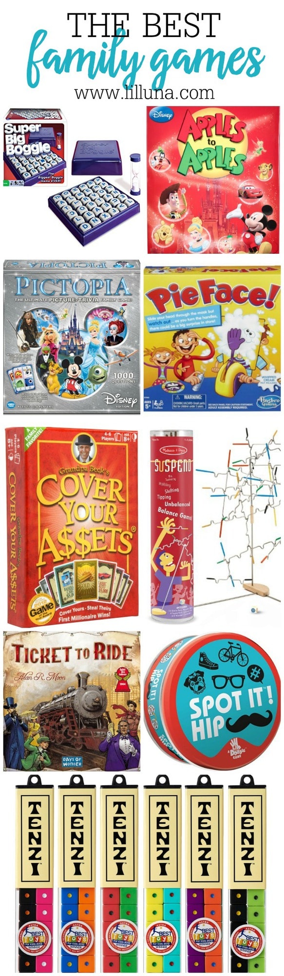 A collection of some of the BEST Family Games to collect and play with your family. They make great gift ideas too and provide hours of fun!!