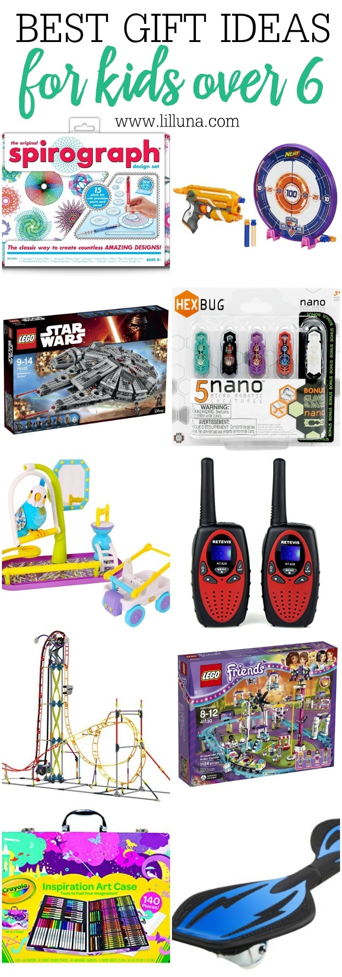 Best Gifts for Kids 6 and Older - great ideas for Christmas or even birthdays, and all are on Amazon!