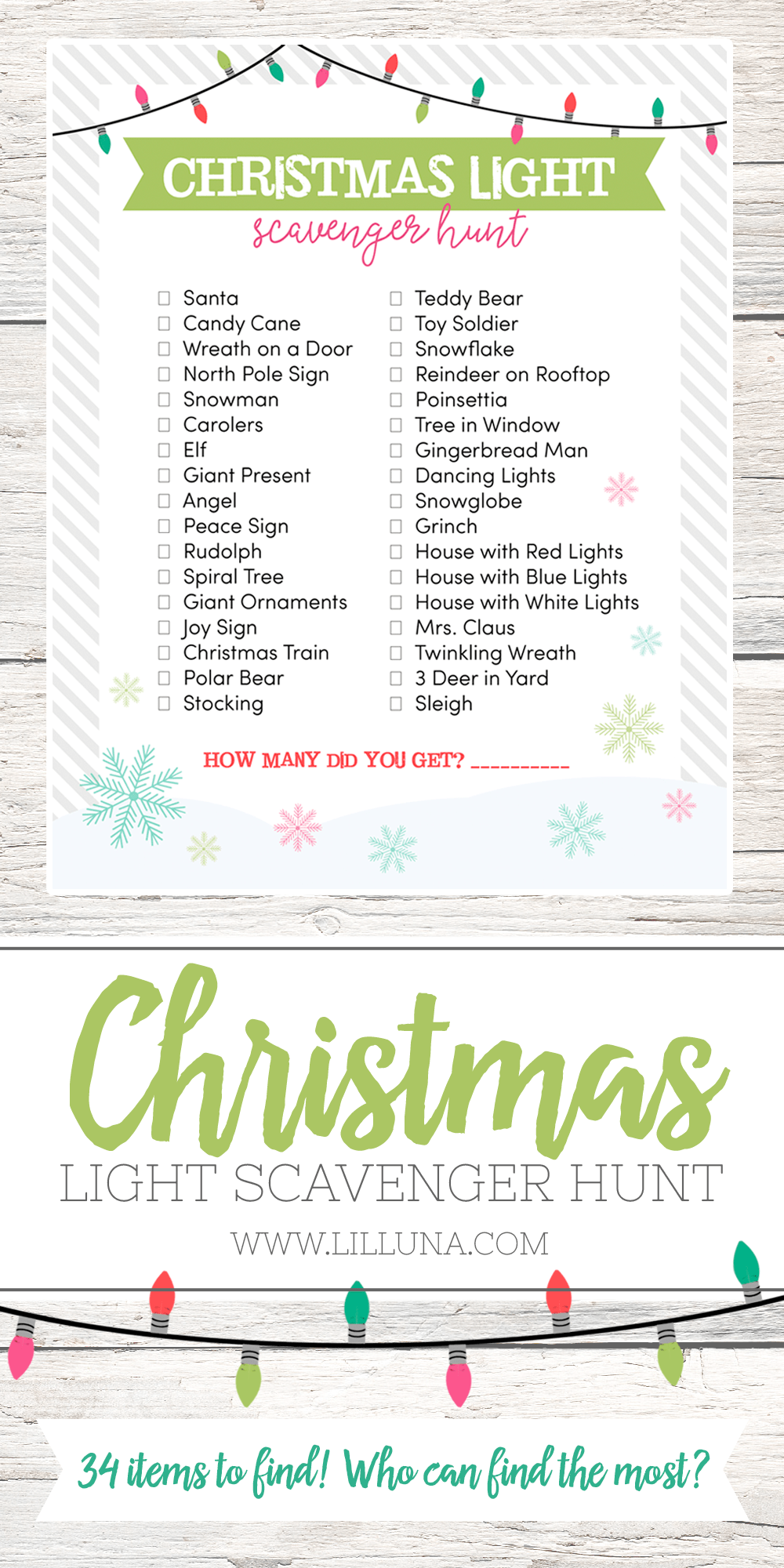 Christmas Light Scavenger Hunt Let's DIY It All With Kritsyn Merkley