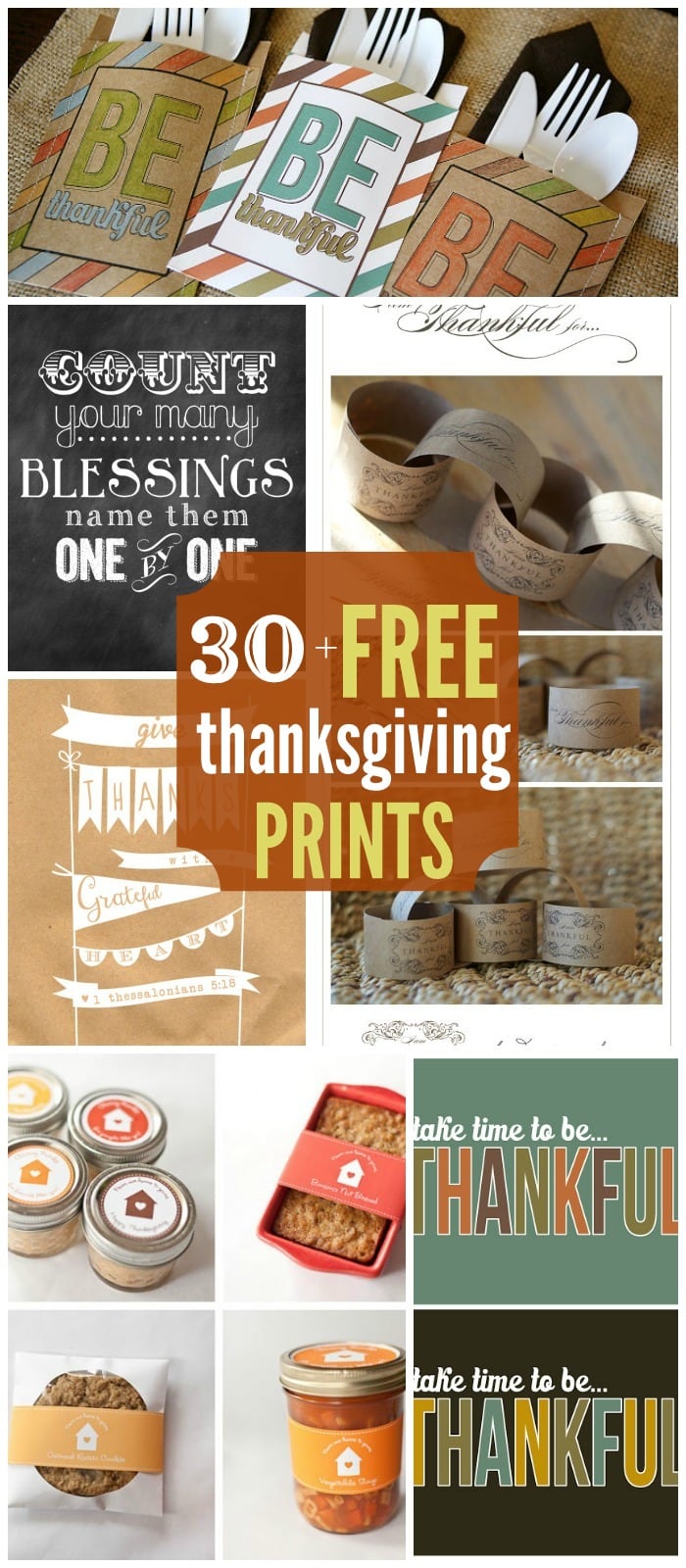 30+ FREE Thanksgiving Printables on { lilluna.com } Use for so many different things!!