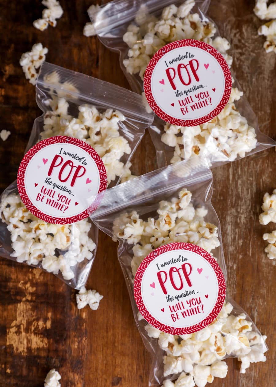 FREE Valentine's Day POP the question tags - perfect to attach to popcorn, Pop Rocks or Pop Tarts!