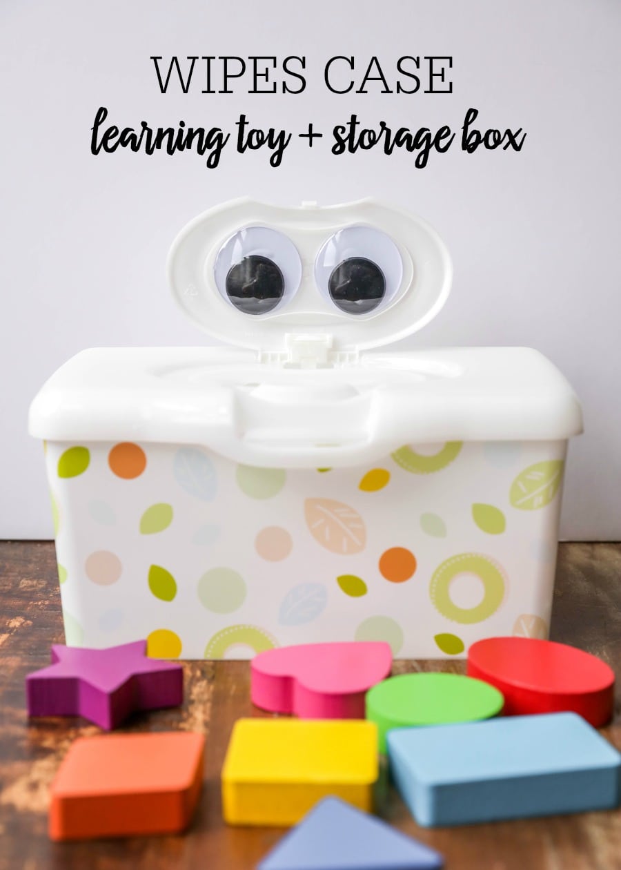 Turn a wibes tub into a learning toy and storage box for the kids!