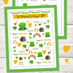 Free St. Patrick's Day I Spy Printable - a great activity to do with the kids in March.