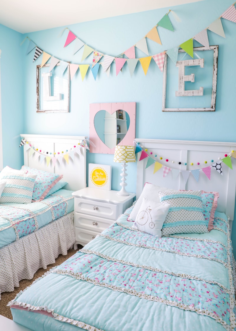 Blue girl clearance bedding