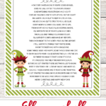 FREE Elf on a Shelf printable poem - perfect to use this holiday season!!