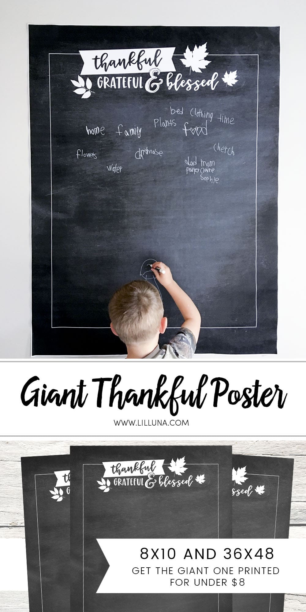 Giant Thankful Poster