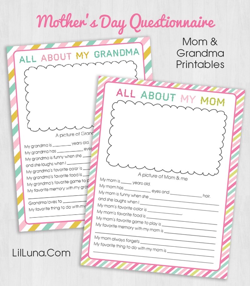 FREE Mother’s Day Questionnaire Let's DIY It All With Kritsyn Merkley