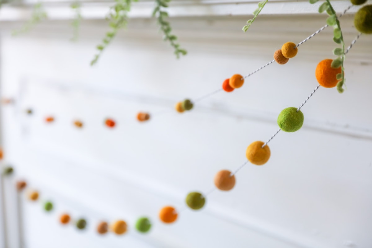 Felt Ball Garland