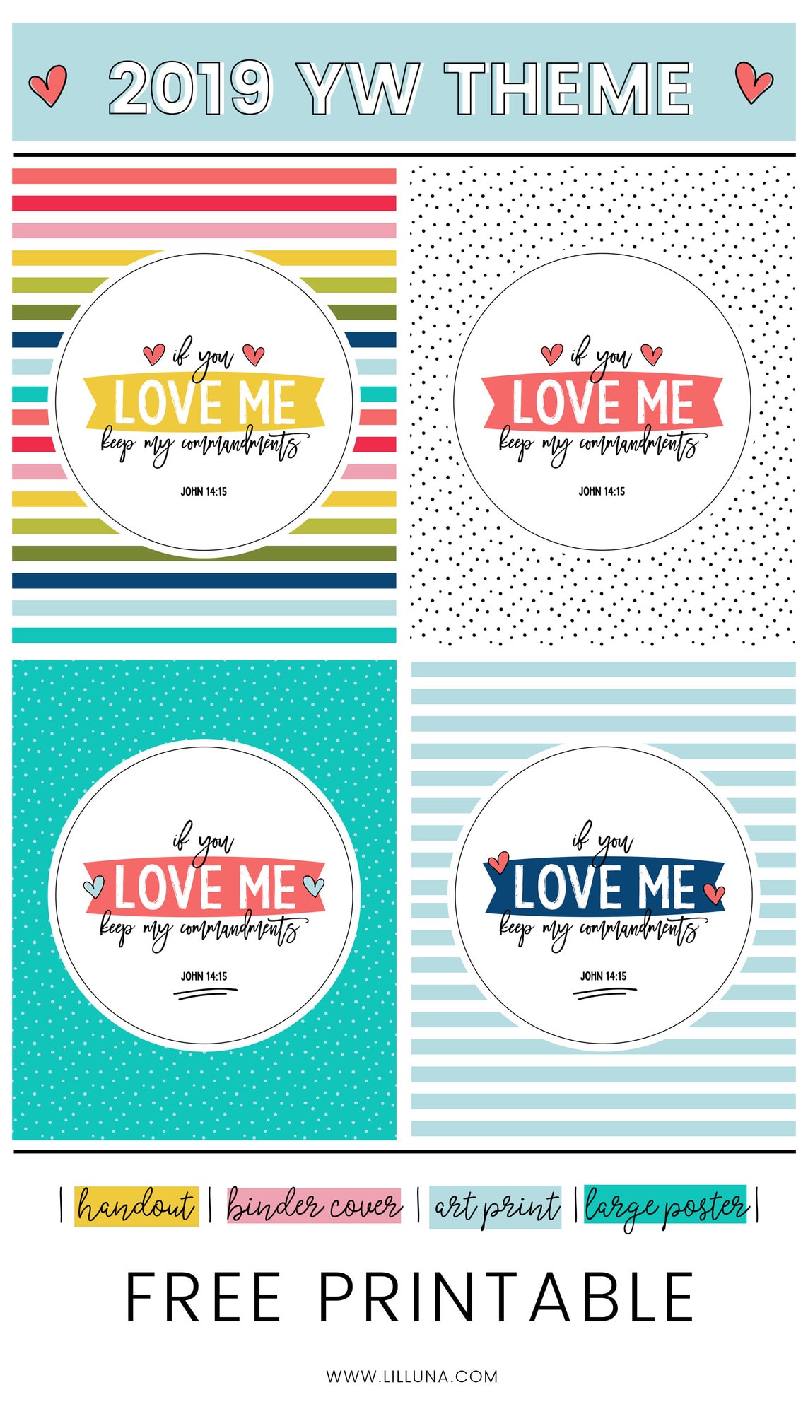 2019 YW Theme Printables