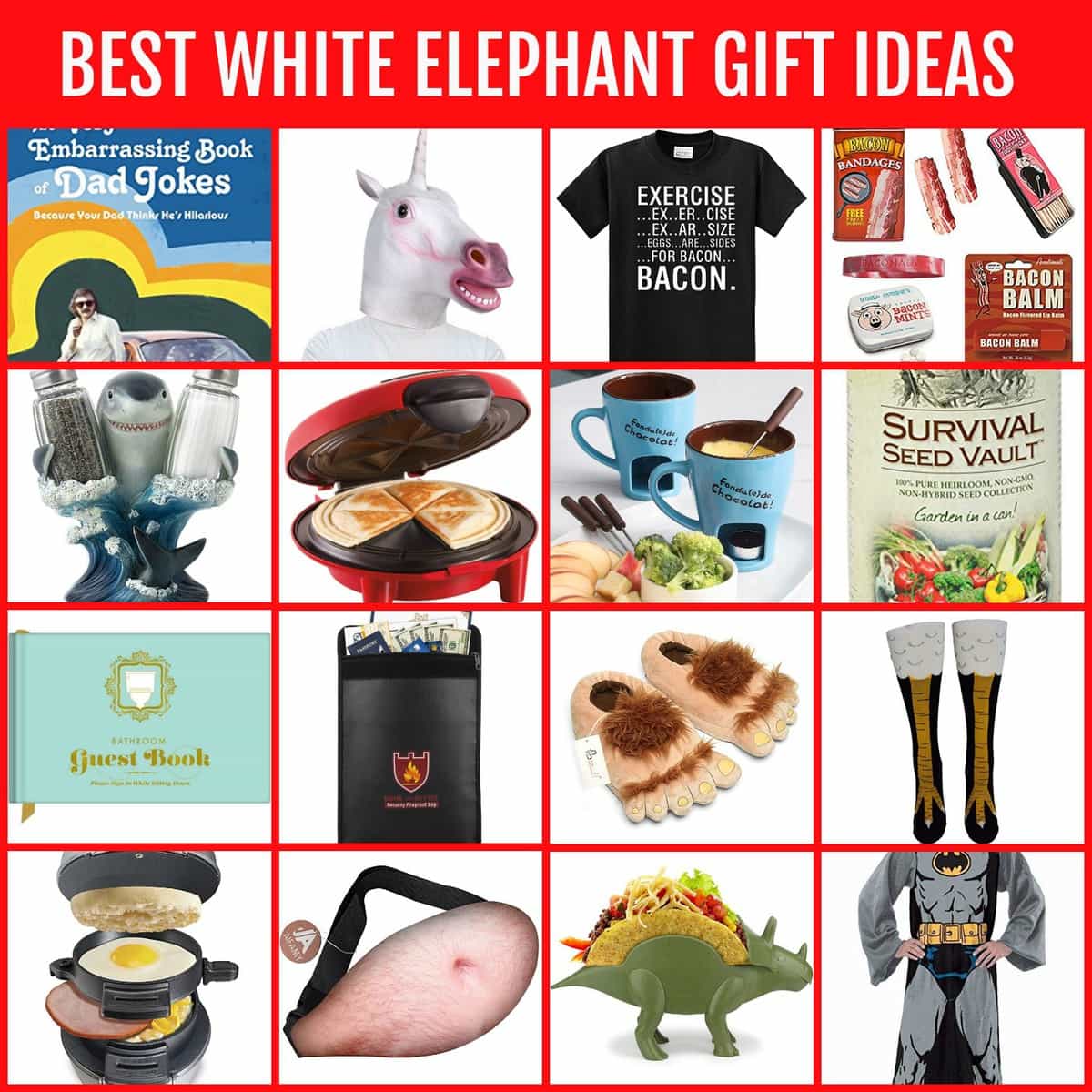 holiday white elephant gifts