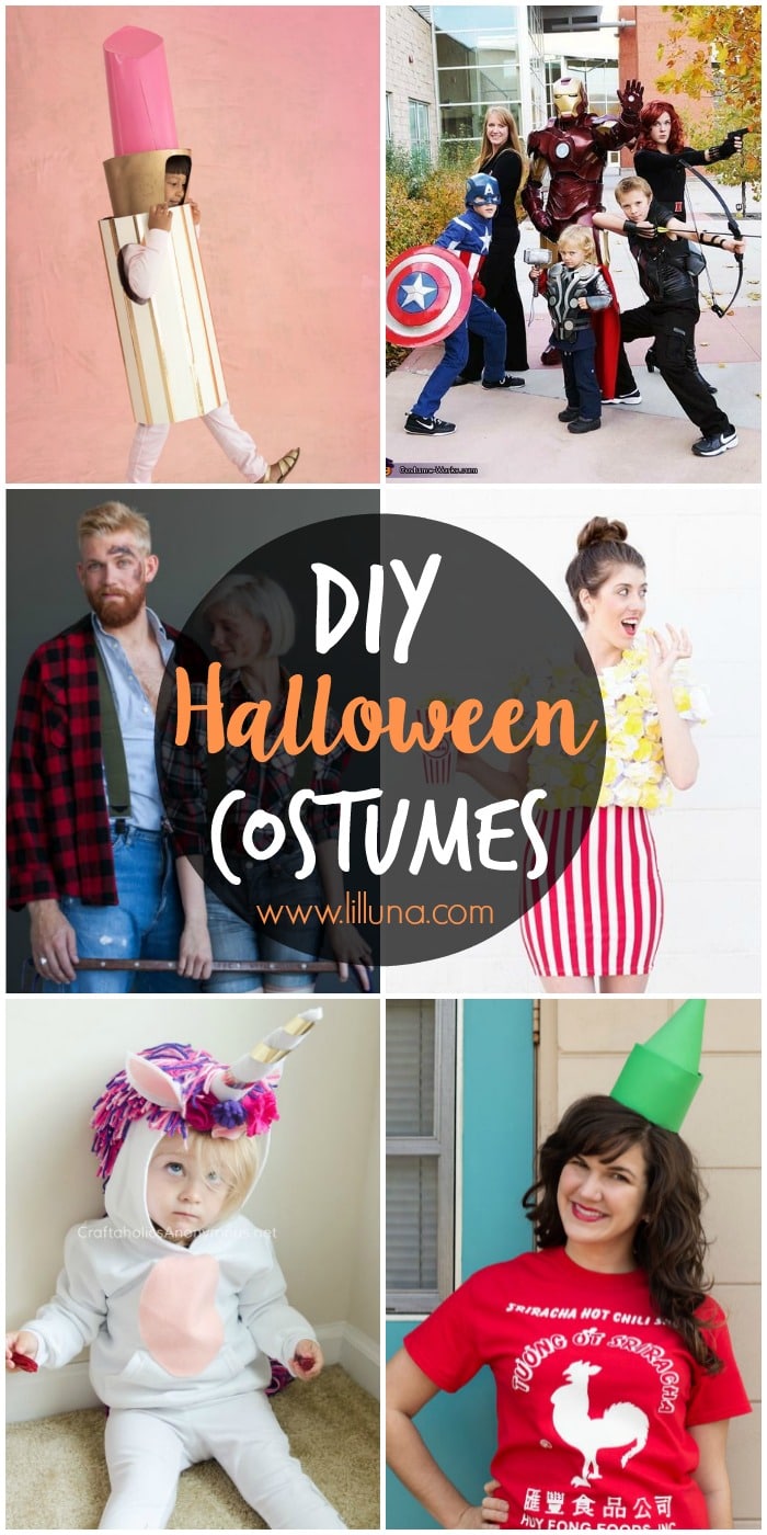 A collection of DIY Halloween costumes